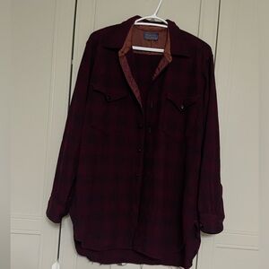 Vintage 1962 Pendleton 100% Virgin Wool Button Down